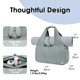 thumbnail image 2 of Bolsa deportiva deportiva para mujer con compartimento para zapatos, color gris, 2 of 6