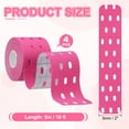 thumbnail image 2 of Uxcell 2" x 16 ft Kinesiology Tape Breathable, Kinesiology Recovery Tapes for Muscle Support, Pink, 2 of 7