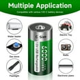 thumbnail image 5 of Palogreen 6 Pack Rechargeable C Size Batteries 1.5V Type-C USB High Capacity C Cell Rechargeable Lithium Battery 6000mWh with Battery Case, 5 of 6