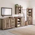 thumbnail image 3 of Caffoz 31 Inch Farmhouse Sliding Barn Door Medicine Cabinet Adjustable Shelves Light Brown, 3 of 7