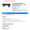 thumbnail image 2 of Tie Rod End Adjusting Sleeve - Compatible with 1970, 1978 - 1988 Chevy Monte Carlo 1979 1980 1981 1982 1983 1984 1985 1986 1987, 2 of 2