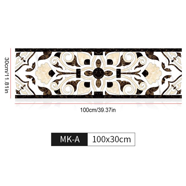 Maoww Staircase Sticker Removable Moisture-Proof Waterproof Wallpaper Steps Decals Hotel Home Bathroom Basin Baseboard Renovation Type1 L