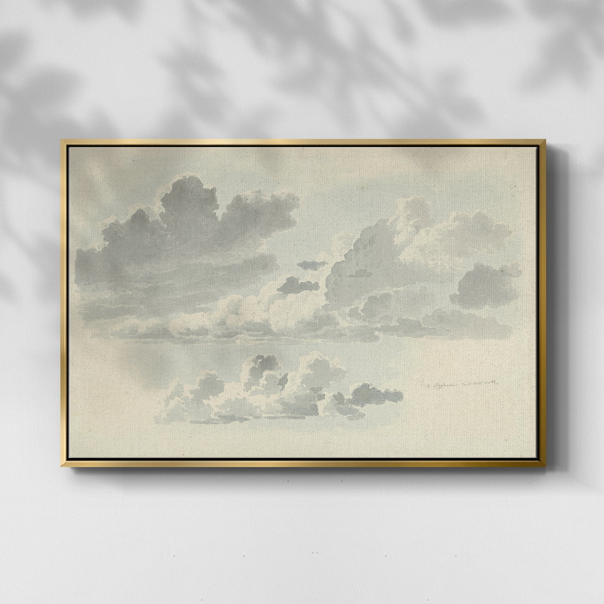 Vintage Landscape-CCCLXVIII By Wexford Home Framed in Gold Wood Gallery Wrapped Canvas 25 in. x 37 in.