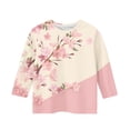 thumbnail image 3 of Iyufng Girls Tops 3/4 Sleeve T-Shirts Round Neck Children's Fashion Pullover Bottoming Boys and Girls Casual Printed Tees, 3 of 4