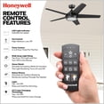 thumbnail image 6 of Honeywell Byard 52” Outdoor Ceiling Fan with LED Light and Remote Control, Matte Black, 6 of 12
