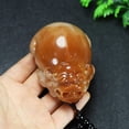 thumbnail image 2 of Honey Color Pixiu Figurine Carved Stone Wealth Beast Handheld Feng Shui Decor for Home Office or Gift Ornament, 2 of 9