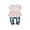 Pink Rainbow, variant on WISDOM Girls Clothes Outfits Cute Baby Girl Floral Short Sleeve Pant Set Flower Ruffle Top Elastic Waist Jeans Fashion Sweet Summer Set