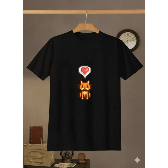 Stardew Valley Happy Cat Relaxing Cozy Gamer Feline Lover Unisex T-Shirt up to size 5XL
