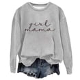 thumbnail image 5 of UFOUND Women Mama Oversized Crewneck Sweatshirt: Momma Embroidered Shirt Funny Mom Letter Print Long Sleeve Pullover Winter Tops Trendy Dailywear, 5 of 5