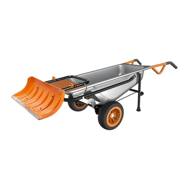 Multifunction wheelbarrow outlet