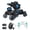 Black, variant on LAZIOEGR Remote Control Car 360° Rotating Spray Tank Toy Shooting Water Ball 2.4G Rechargeable Gesture Sensing Stunt Car with 2 Batteries, Black (11.02 inches / 28 cm)