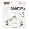 Comotomo Silicone Replacement Nipple, Medium Flow, 3-6 Months, 2 Count