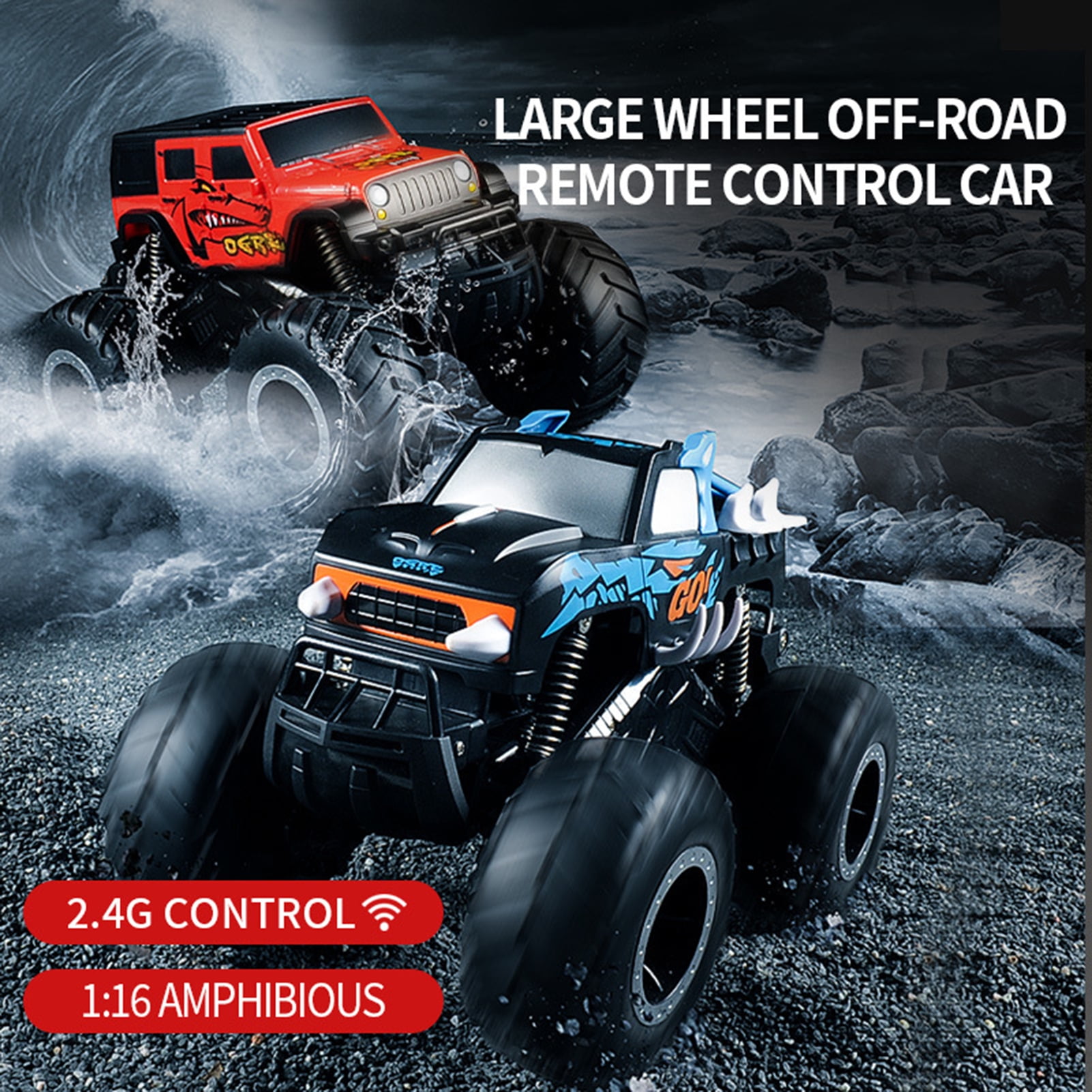 Amphibious Remote Control Off-Road Car 4 Wheels Drive