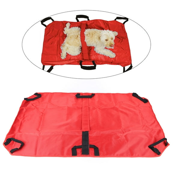 Wildnix Dog Stretcher with High Load Capacity, 110kg/242lbs, Soft Nylon Fabric, Waterproof and Durable, 6 Handles and Safety Belt for Pet Transport