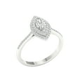 thumbnail image 2 of Imperial 5/8 Ct TDW Marquise Diamond Double Halo Engagement Ring in 10K White Gold (H-I, I2), 2 of 4