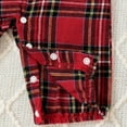 thumbnail image 5 of Baby Boy Clothes Gentleman Outfits Bodysuit Long Sleeve Shirt with Bowtie and Hat Suspender Pants Suits Set,18M(12-18 Months),Red, 5 of 5