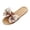 Coffee, variant on Lace Bow Straw Slippers for Women Bride Wedding Beach Summer Bowknot Quiet Linen Flat House Shoes Indoor Outdoor Bathroom Spa Guest Dress Slip on Slides Sandals Non-Slip Black Size 5.5