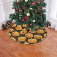 thumbnail image 2 of FMSHPON Halloween Pumpkins Pattern Xmas Christmas Tree Skirt Stand Mat for Holiday Party Decoration Indoor Outdoor 48 inches, 2 of 3