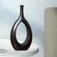 thumbnail image 5 of Florero de ceramica BLESIY moderno diseño hueco decorativo negro, 5 of 7
