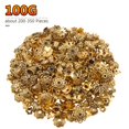 thumbnail image 2 of 160-210pcs Bali Style Jewelry Making Metal Bead Caps Deluxe New Mix, 100 Gram,Tibetan Silver, 2 of 7