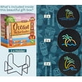 thumbnail image 2 of Juego de 6 posavasos CALUVAR Tiki Bar Ocean de silicona, 2 of 7