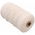 thumbnail image 1 of Hilo de algodón, cordón Natural, cordón de algodón, cordón de algodón, cordón de algodón, cuerda para manualidades DIY, colgador de plantas para colgar en la pared, 100m x 3mm MFZFUKR LKX-0470, 1 of 6