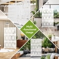 thumbnail image 6 of Metal Privacy Screen for Outdoor Freestanding Privacy Screens, White Patio Metal Fence Panels with Stand, Portable Screens for Outside Deck Balcony Garden and Indoor, 72" H x 44", 6 of 7