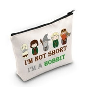 LEVLO Hobbit Movie Cosmetic Bag Hobbit Fans Gift I'm Not Short I'm a Hobbit Makeup Zipper Pouch Bag Hobbit Power Gift