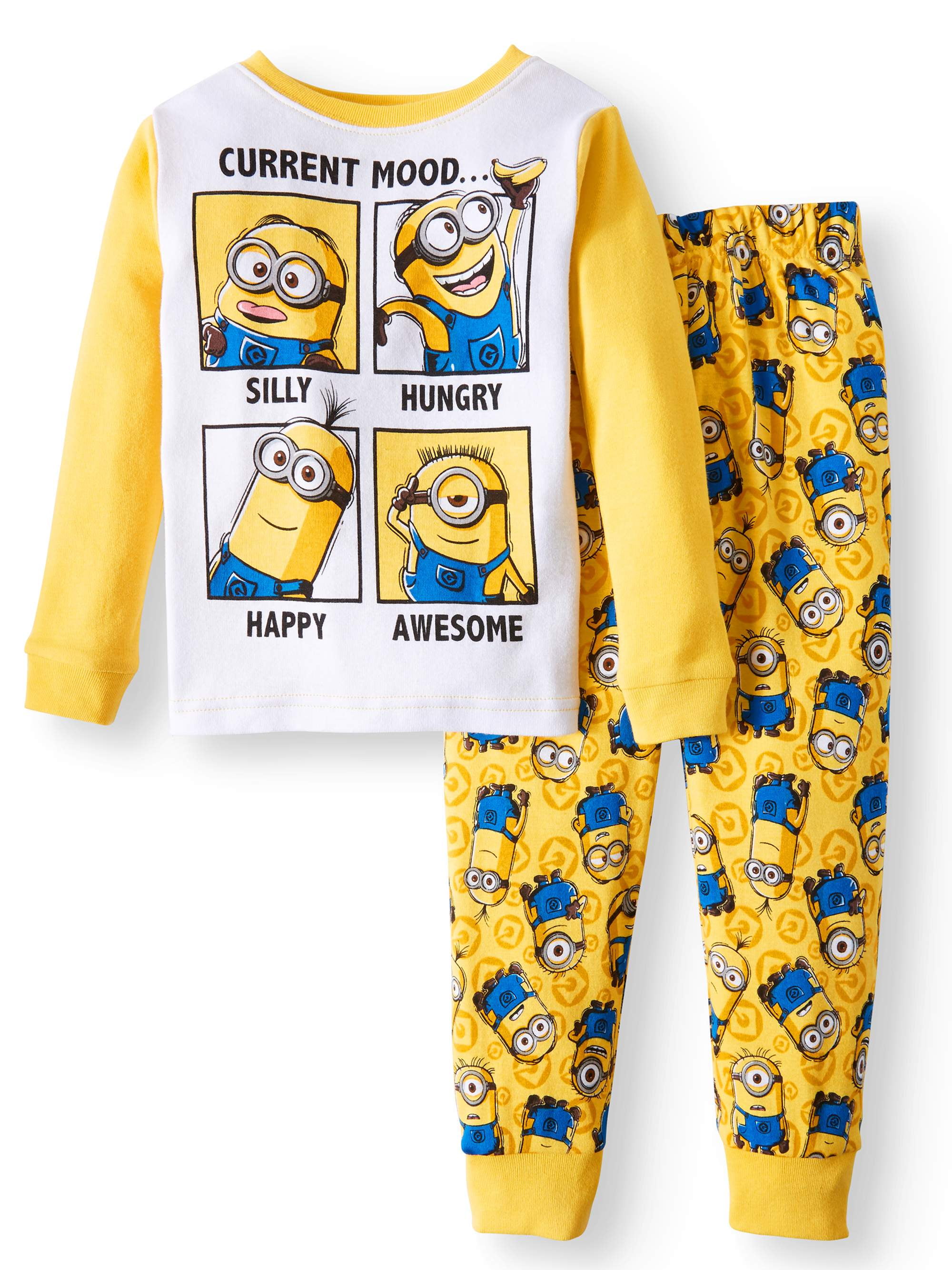 Minions - Minions Cotton Tight Fit Pajamas, 2-piece Set (Toddler Boys) - Walmart.com - Walmart.com