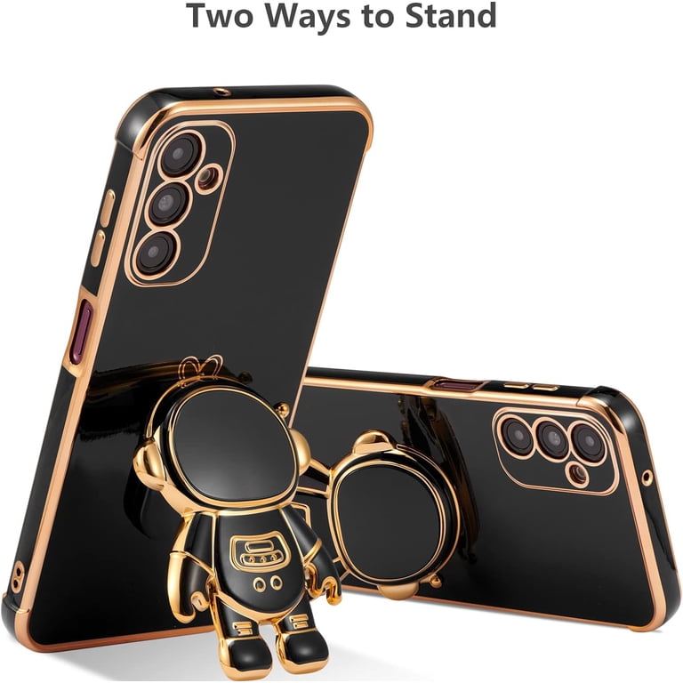 for Samsung Galaxy A35 5G Case Cute 6D Astronaut Case with Stand Function Luxury Plating Case Cover Slim Fit Soft TPU Shockproof Bumper Protective Electroplated Case for Girls Boys,Black - Walmart.com for Samsung Galaxy A35 5G Case Cute 6D Astronaut Case with Stand Function Luxury Plating Case Cover Slim Fit Soft TPU Shockproof Bumper Protective Electroplated Case for Girls Boys,Black - Walmart.com