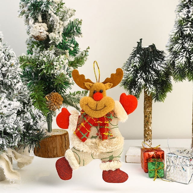 Adornos navideños, adornos para árboles de Navidad, regalos de Navidad, Papá Noel, árbol de Navidad, pequeño colgante, adornos navideños, colgante plano de acrílico, decoraciones navideñas de escritor