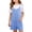 Sky Blue, variant on Girls Jumpsuit Sleeveless Spaghetti Strap Shorts with Pocket, Lightweight Casual Romper Spring Summer Autumn