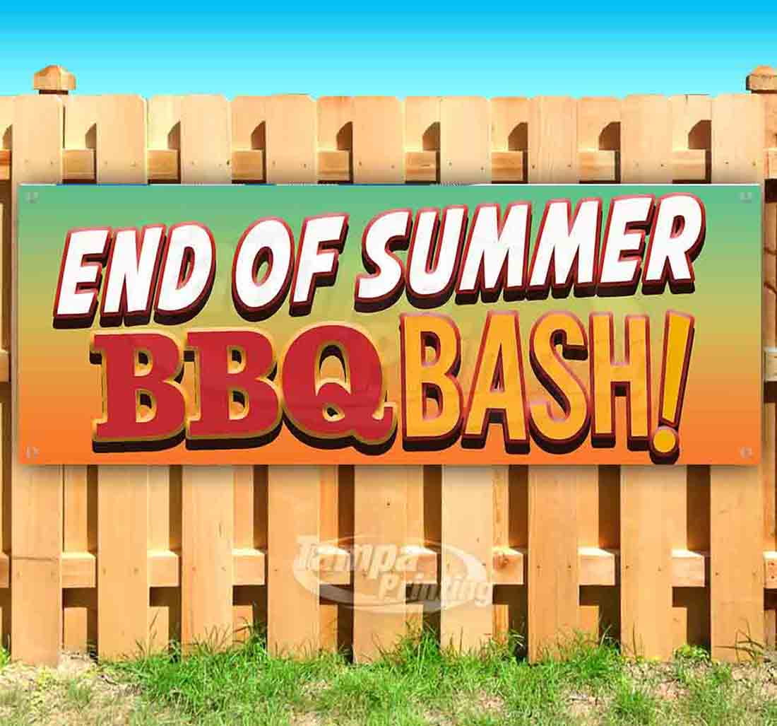End Of Summer q Bash 13 Oz Vinyl Banner With Metal Grommets Walmart Com