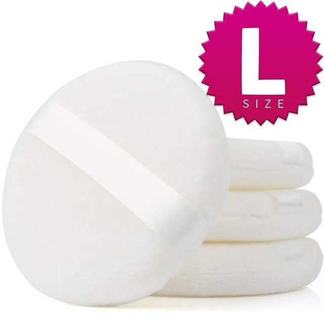 Esponjas de maquillaje TANGJMXG redondas de terciopelo lavables reutilizables 10 piezas 10,5 cm