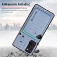 thumbnail image 5 of Cutyskin Carbon Fiber Texture PU Leather Case for Samsung Galaxy S20 FE, with Detachable Card Holder, Compatible Magsafe Charging, Ultra Thin Design Shockproof Phone Case for Galaxy S20 FE, Blue, 5 of 7