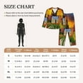 thumbnail image 6 of Junzan Fall Village Scenery Print Womens Pajama Sets,Long Sleeve Button Down For Women Pjs 2 Piece, 6 of 9