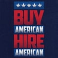 thumbnail image 3 of Tee Hunt Buy American Hire American T-Shirt Political Be American MAGA Mens Shirt, Brown, 3X-Large, 3 of 5