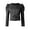 Black, variant on Women's Casual Zip Up Puff Long Sleeve Cropped Jacket