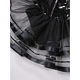 thumbnail image 7 of iiniim Kids Girls Shiny Sequins Dance Dress Figure Skating Sleeveless Halter Tutu Leotard Dancewear Black 16, 7 of 7