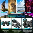 thumbnail image 4 of Juyafio 12x50 Binoculars for Adults,HD Binoculars with Low Light Night Vision, Clear FMC BAK4 Prism Lens, Binoculars for Hunting Birds Watching Traveling Stargazing Outdoor Sport, Blue, 4 of 8