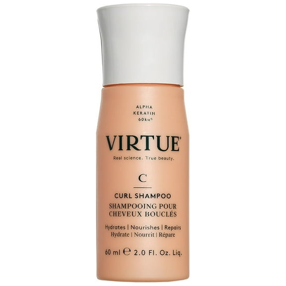 Virtue Hydrating Hair Care Sulfate-Free & Silicone-Free Curl Shampoo, 2 oz