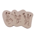 thumbnail image 1 of Molde de silicona para Fondant de conejo de Pascua 3D, bandeja de molde de hielo para pastel de Chocolate Wmkox8yii WKGH46644, 1 of 9