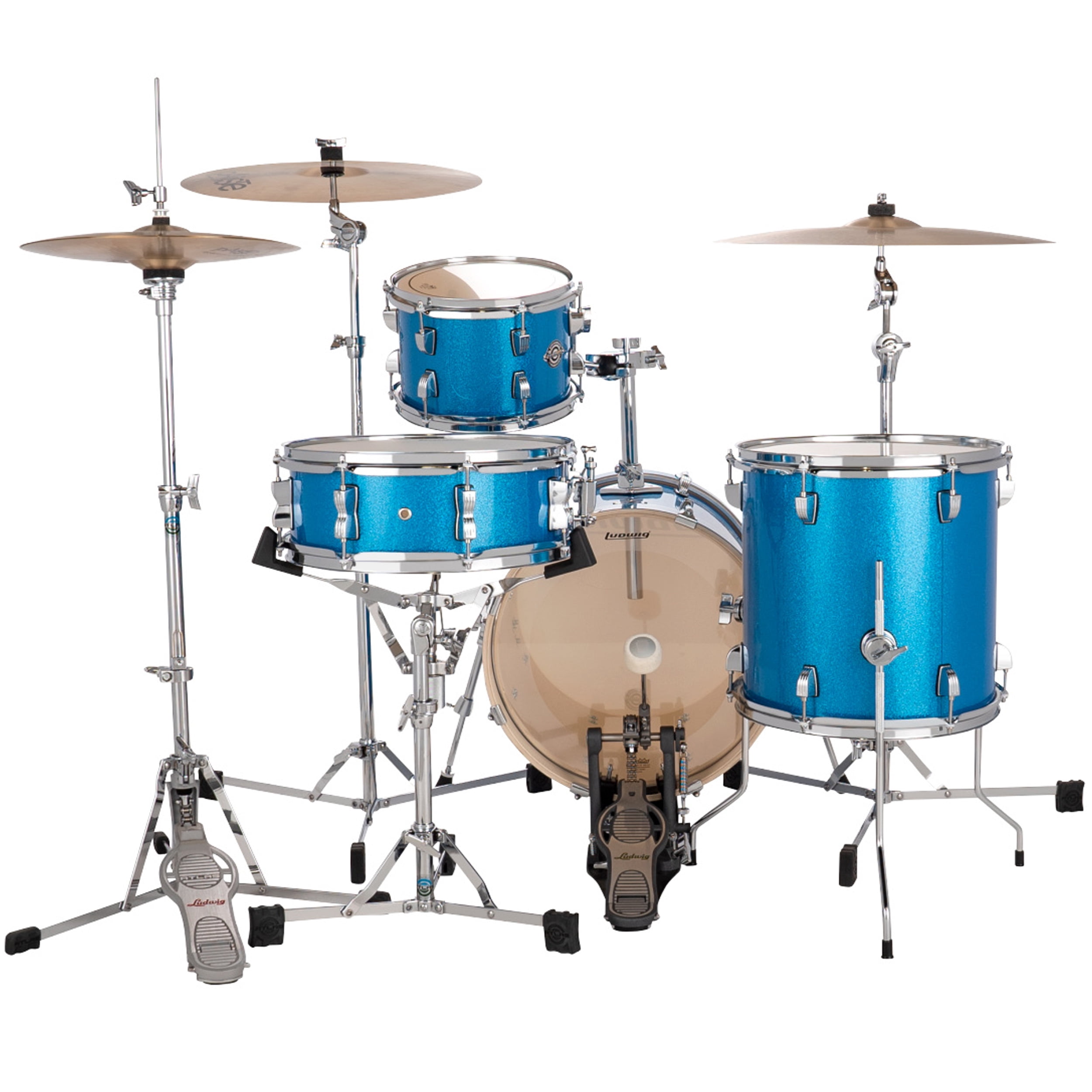 Ludwig Breakbeats by Questlove 4 Piece Shell Drumkit With Bag Blue
