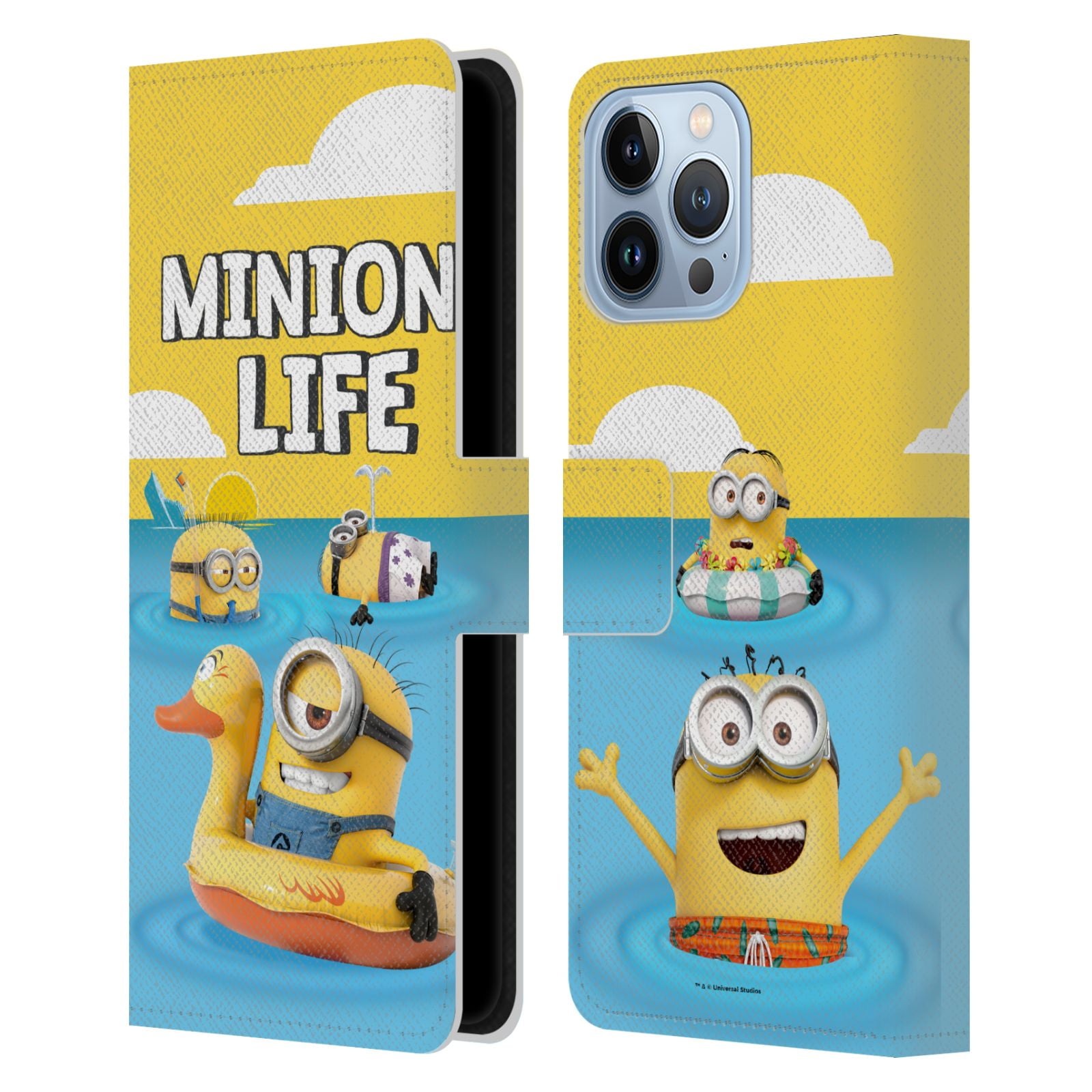 Head Case Designs Officially Licensed Despicable Me Funny Minions Bad  Decisions Leather Book Wallet Case Cover Compatible with Apple iPhone 7  Plus / iPhone 8 Plus 