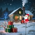 thumbnail image 2 of MOQIN Christmas Outdoor Yard Signs Decorations, LED Solar Metal Garden Stake Lights with Joy for Lawn Front Door Garden Home Farmhouse Porch Outside Christmas Decor (Santa Claus), 2 of 9