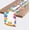 N696, variant on White Happy Birthday Table Runner, Colorful Balloon Kitchen Dining Table Decoration Festive Balloon Design for Birthday Party Decor 13x72 Inch