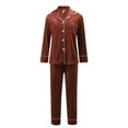 thumbnail image 5 of Family Pajamas Sets for Christmas Velvet Pjs Long Sleeve Button down Sleepwaear Holiday Warm Pjs Holiday Family Pajamas, 5 of 5