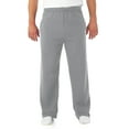 thumbnail image 1 of Jerzees Mens NuBlend Pocketed Open-Bottom Sweatpants, S, Oxford, 1 of 2
