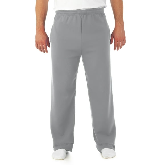 Jerzees Mens NuBlend Pocketed Open-Bottom Sweatpants, XL, Oxford