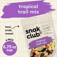 Snak Club Tropical Trail STF9 Mix with Peanuts, Dried Papaya, Raisins